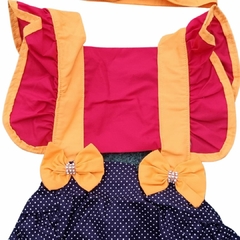 Romper Infantil Luxo Menina Maravilha com Tiara 6m a 2 anos - Sarokinha Moda Infantil