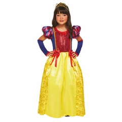 Fantasia Infantil Mega Luxo Princesa Valery Compatível Branca de Neve - comprar online