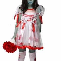 Fantasia Noiva Zumbir Luxo Halloween Tam: 2-12 anos - comprar online