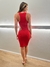 Vestido line Vermelho Abertura Ref: 152 - loja online