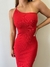 Vestido Canelado Sabrina - VERMELHO Ref: 114 - - comprar online