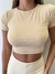 Cropped Jersey - Nude REF: 182