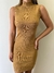 Vestido Mi Gola Alta - Marrom Ref: 1130 - - comprar online