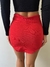 Shorts saia Canelado Vermelha Ref: 2224 - comprar online