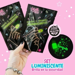 Set Luminiscente esmalte + tatuaje - comprar online