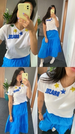 T Shirt Brasil bordada - comprar online