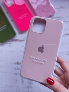 silicone case logo iphone rosa viejo