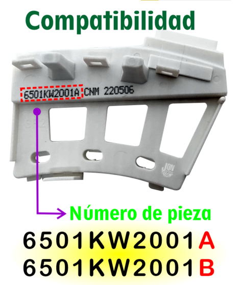 Sensor Hall Efecto Lavarropas Compatible LG 6501 Kw2001A 6501 Kw2001B