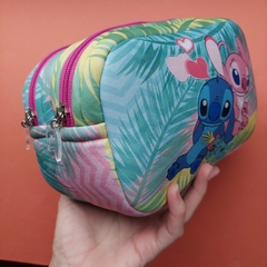 Cartuchera Doble Cierre Stitch y Angela - comprar online