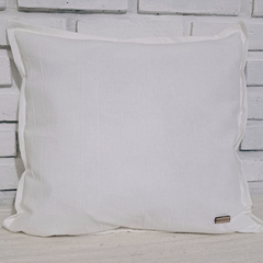 ALMOHADON PRAGA EN TUSOR DE 40 x 40 BLANCO