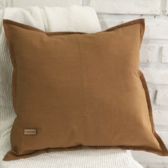 ALMOHADON PRAGA EN TUSOR DE 40 x 40 CANELA