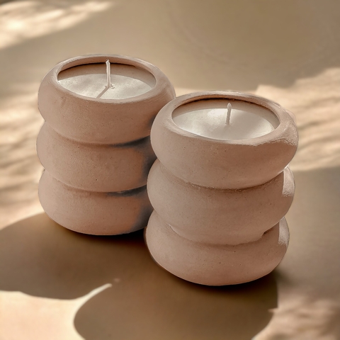 Velones en Envases de Ceramica