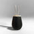 Difusor de Vidrio Bombé Negro Mate + Varillas de Bamboo Natural (460 CC) - tienda online