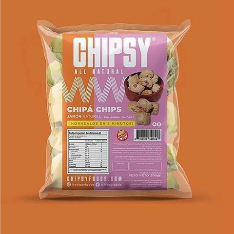 Chipa Chips Jamon Sin TACC 240 gs. - Chipsy Food