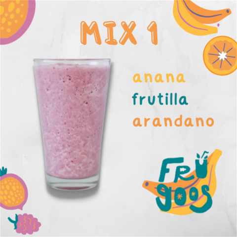 Smoothies Mix 1 (Arandano, Frutilla y Anana) x 150 gs. - Frugoos