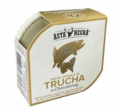 Pasta Untable de Trucha con Vino Blanco y Crema de Leche 80 gs. - Asta Negra