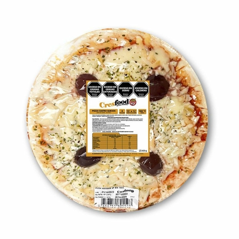 Pizza 4 Quesos Sin TACC c/Aluminio - Cresfood