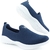 Kit Tenis Feminino Slip On Esportivo Caminhada Academia Azul Sapatore e Relógio LED - comprar online
