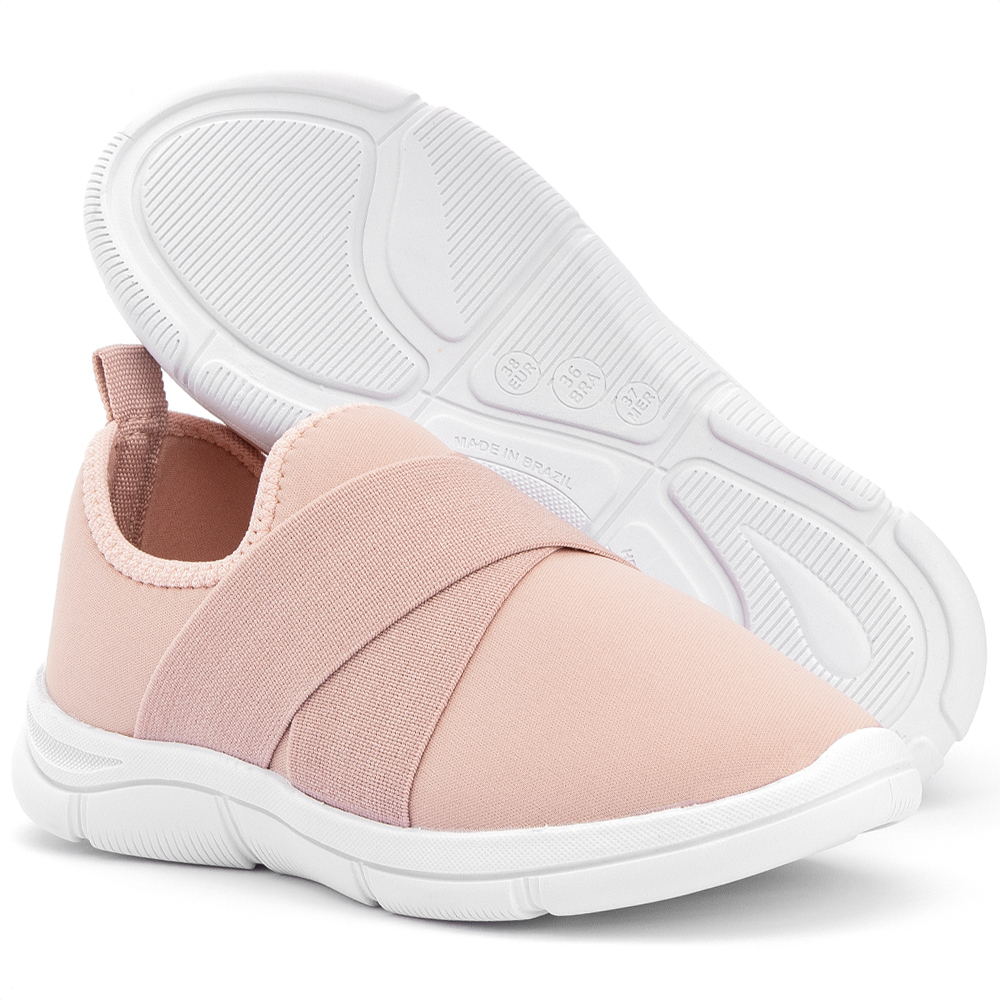 Tenis Feminino Slip On Esportivo Casual Caminhada Academia