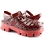 Sandalia Feminina Aranha Casual Dia A Dia Tratorada Vermelho Sapatore - loja online