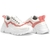 Tenis Feminino Sneaker Chunky Dad Plataforma Confortável Branco+Salmão Sapatore - loja online