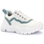 Tenis Feminino Sneaker Chunky Dad Plataforma Confortável Branco+Verde Sapatore na internet