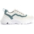 Tenis Feminino Sneaker Chunky Dad Plataforma Confortável Branco+Verde Sapatore - Sapatore