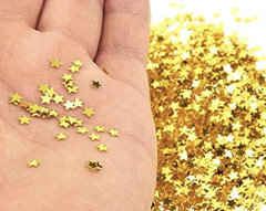 Glitter estrellita gold 3,5 gm - comprar online