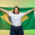 Camiseta Feminina Brasil Branca - comprar online