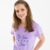 Camiseta T-shirt feminina Do Amor Nasce Lilas