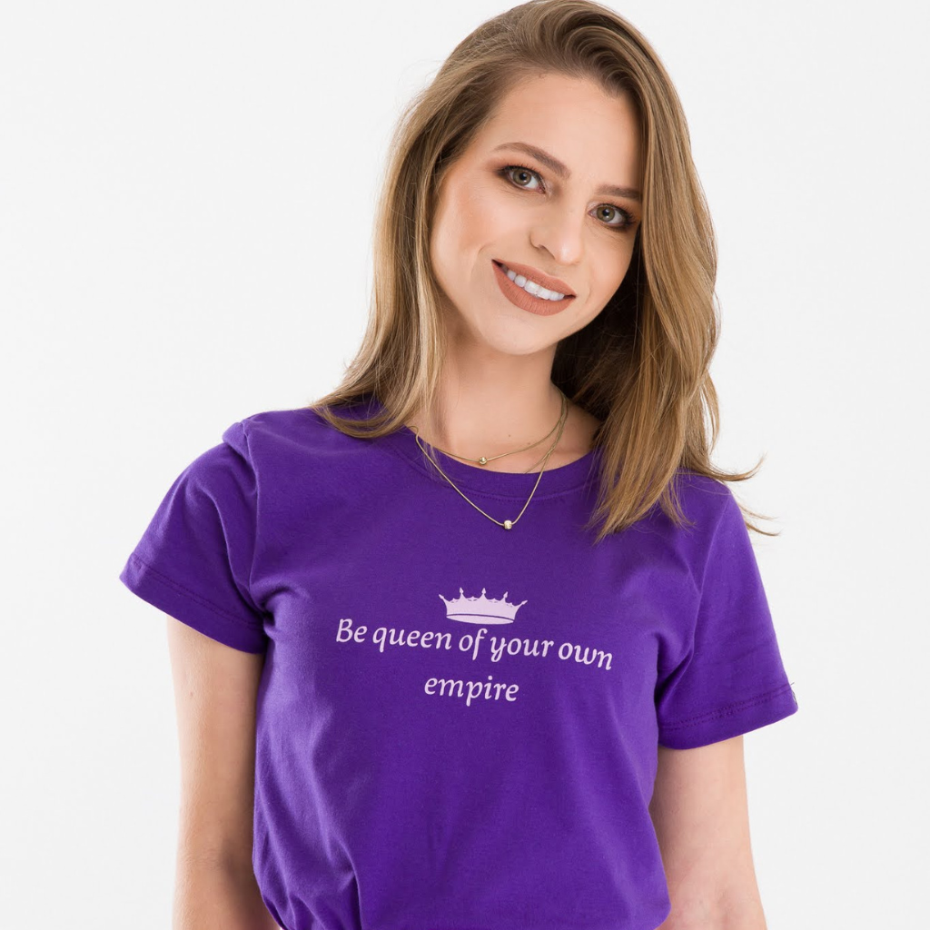 Blusa camiseta t-shirt estampada você é uma mulher malha - R