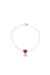 Pulseira coração violeta ref 2223