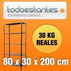 Estanterías Metálicas 80x30x2mts Para 30kg Reforzadas!