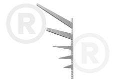 Ménsula 27cm Para Riel Doble Reforzada! - Todoestantes