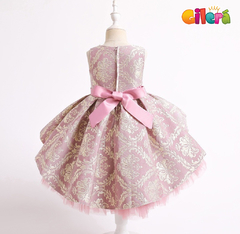 Vestido Infantil Importado de Luxo para Festa Bordado Rose na internet