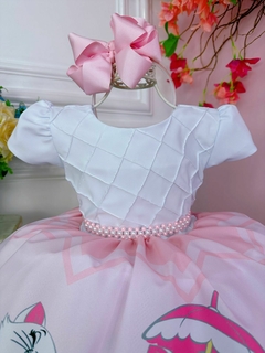 Vestido Infantil Festa Gatinha Marie Cinto Pérolas - comprar online