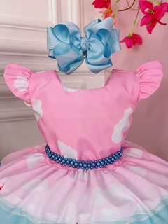 Vestido Infantil de Festa Fantasia Baby Shark Rosa - comprar online