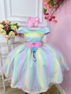 Vestido Infantil Colorido Candy