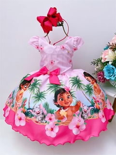 Vestido Infantil Moana Baby Rosa