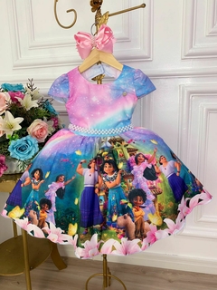 Vestido Infantil Família Madrigal Mirabel Encanto Princesa - Gilerá Fashion