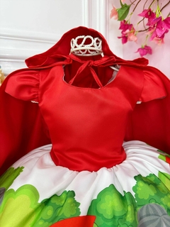 Vestido Infantil Chapeuzinho Vermelho Com Capuz - comprar online