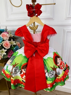 Vestido da chapeuzinho vermelho infantil sales