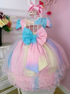 Vestido Infantil Jardim Encantado Aplique Flores Borboletas na internet