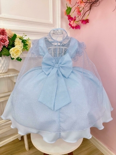 Vestido Infantil Princesas Frozen Elsa e Anna Com Capa na internet