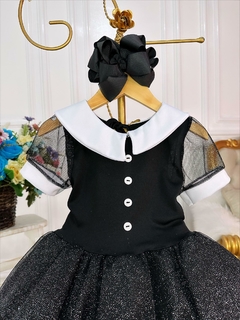 Vestido Infantil Wandinha Com Glitter Princesas - comprar online