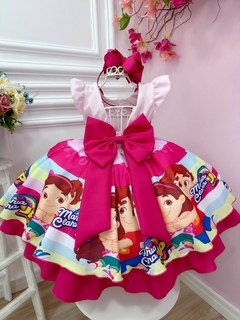Vestido Infantil Rosa Maria Clara e JP Luxo na internet