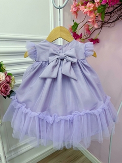 Vestido Infantil Bebê Lilás Jardim Encantado Luxo na internet
