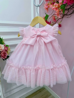 Vestido Infantil Bebê Rosa Jardim Encantado Luxo na internet