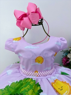 Vestido Infantil Moranguinho Rosa Festas Princesas - comprar online