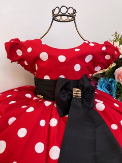 Vestido Infantil Fantasia Luxo Minnie Vermelho - comprar online